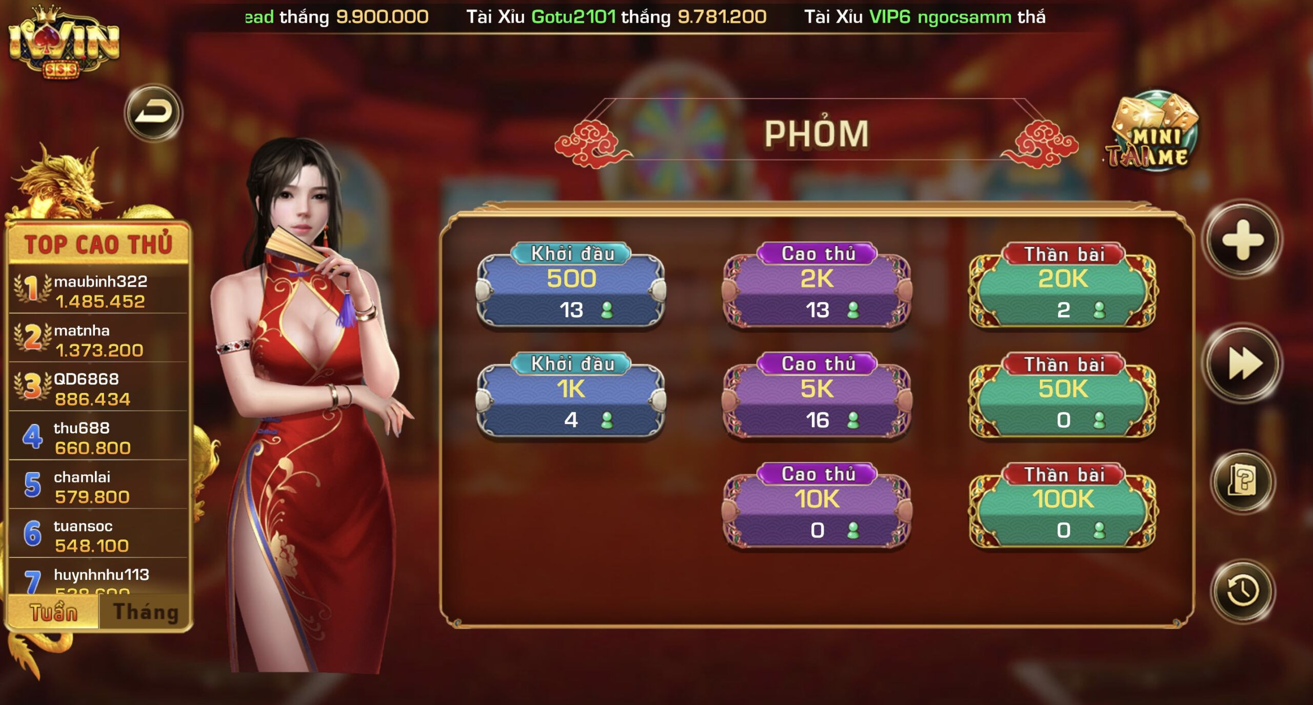 Cách vào game bài Phỏm Iwin cho tân thủ